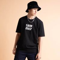 haas เสื้อยืดแขนสั้น unisex ผู้ชาย ผู้หญิง ลายสกรีน SUNDAY รหัส SBSK2676