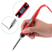 Electric Soldering iron LCD adjustable temperature 220V 80W solder iron kit Welding tool set Desoldering Pump soldering tips