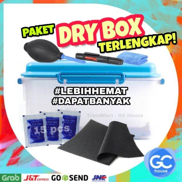 PAKET DRY BOX SET MEDIUM Kamera Lengkap Cleaning KIT Mirrorless Drone Gopro SLR DryBox Camera