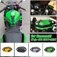 ฝาปิดถ้วยน้ำมันที่เก็บกระบอกสูบน้ำมันเบรคหน้าแบบพิเศษสำหรับ Kawasaki Ninja 400 250 2017 2018 2019 2020อุปกรณ์เสริม Ninja400 2021