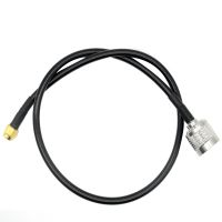 1Pcs RG58 N Male Plug to RP-SMA Male Jack Connector RF Coaxial Jumper Pigtail Cable for Radio Antenna 5M