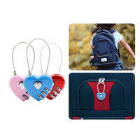 Mode Shop Bag Luggage Backpack Zinc Alloy Love Heart-shaped Simple Password Lock Combination Lock Padlock