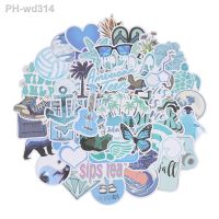 50PCS Cartoon Blue Style Girl Stickers For Laptop Moto Skateboard Luggage Refrigerator Notebook Laptop Toy Sticker