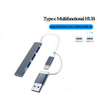 Usb C Hub 3.0 Type C 4พอร์ตหลายแยก Usb อะแดปเตอร์ Otg เข้ากันได้สำหรับหัวเว่ย Xiaomi Macbook Pro 13 15 Air Pro