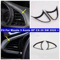 แผงหน้าปัดรถยนต์ตัวคลุม Grille Trim ช่องระบายอากาศปลอกคอกันสุนัขเลียระบายอากาศสำหรับ Mazda 3 Axela BP CX-30 DM อุปกรณ์เสริม2020-2022