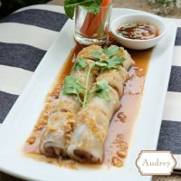 [E-Voucher] Audrey -- Audrey E-Coupon Grilled Marinated Pork Wrapped in White Noodles -- E-Coupon ก๋วยเตี๋ยวหลอดสอดไส้หมูปิ้ง ราคาปกติ 200 บาท