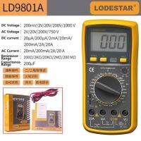 LODESTAR มัลติมิเตอร์มัลติมิเตอร์แบบดิจิทัล LD9807B/LD9817B อัตโนมัติพร้อมที่วัดแรงดันไฟฟ้าวัดอุณหภูมิ