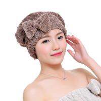 Bowknot Women Bathroom Absorbent Quick-drying Polyester Cotton Bath Towel Hair Dry Cap Head Wrap Hat Salon Towel