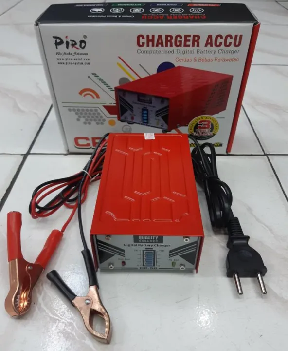 Charger aki piro cp-58 model jepit buaya - sedia mobil motor otomatis