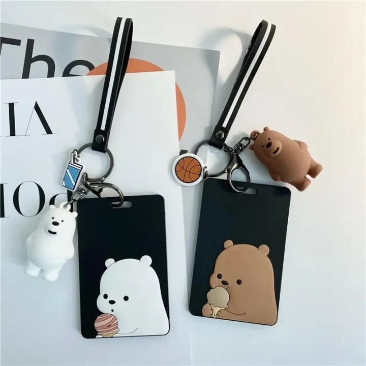  Access Card Cover Keychain Integrated Bus Card Protective Cover