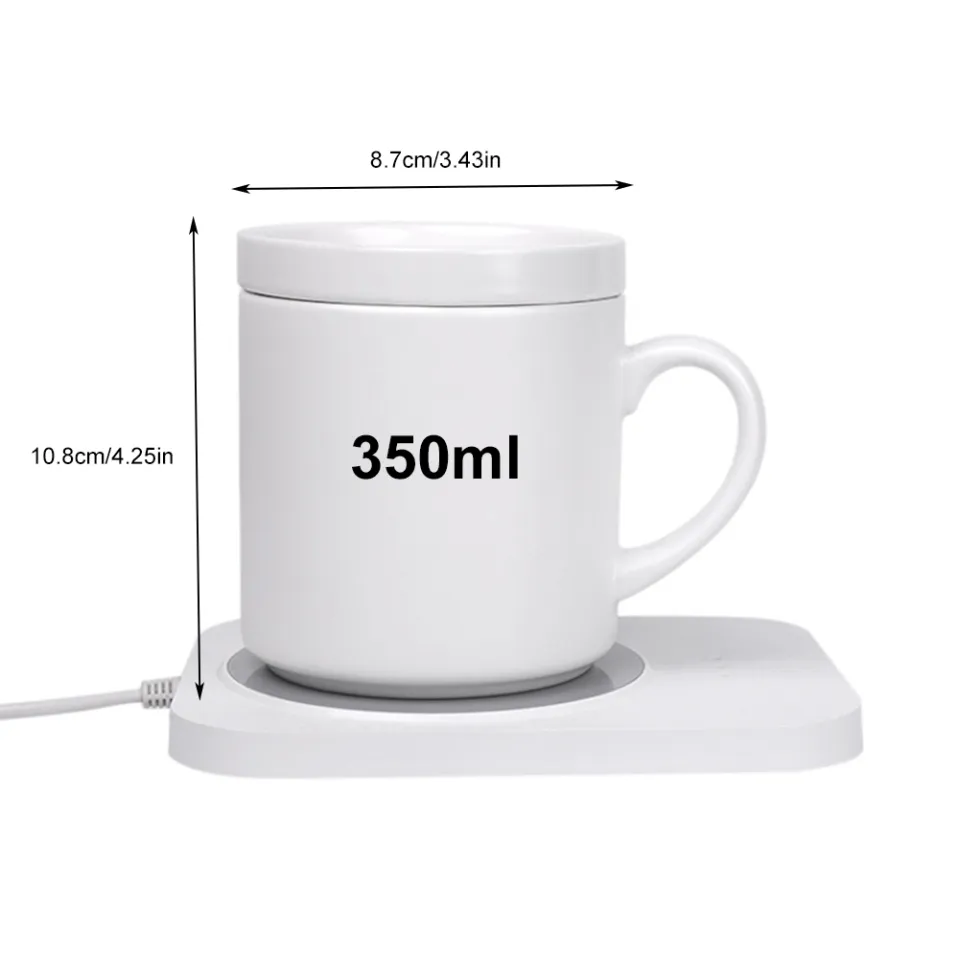 Coffee Mug Warmer, Auto On/Off Upgrade -Induction Mug Warmer For Desk With  9 Temperature Settings,1-9 Timer