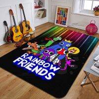 QSR STORE Cartoon Rainbow Friends Carpet Fashion Living Room Game Area Floor Pad Can Customize Rug Bedroom and Cloakroom Cushion Door