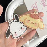 BUNNY POM Purin Kuromi พวงกุญแจ Pachacco KT แมวเมโลดี้พวงกุญแจการ์ตูน Kawaii Cinnamoroll จี้กระเป๋าเป้สะพายหลังตกแต่ง