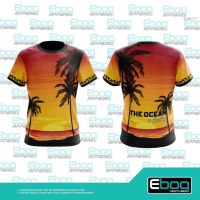 sublimation Eboq 2023 t-shirt Summer 02 Baju Pantai dihati sublimation Eboq Jersey 3D Plus Size XXS-6XL fashion versatile t-shirt
