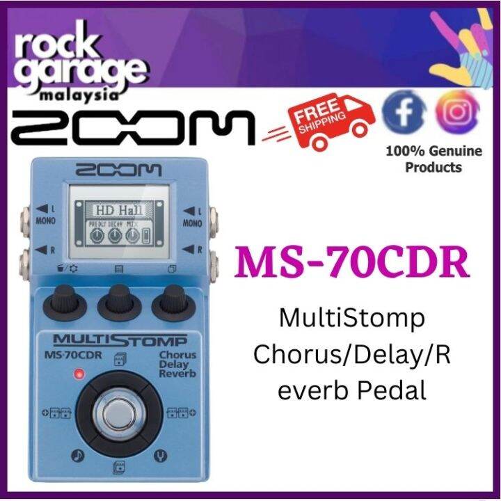 Zoom MS70CDR MultiStomp Chorus/Delay/Reverb Pedal (MS70CDR/MS70
