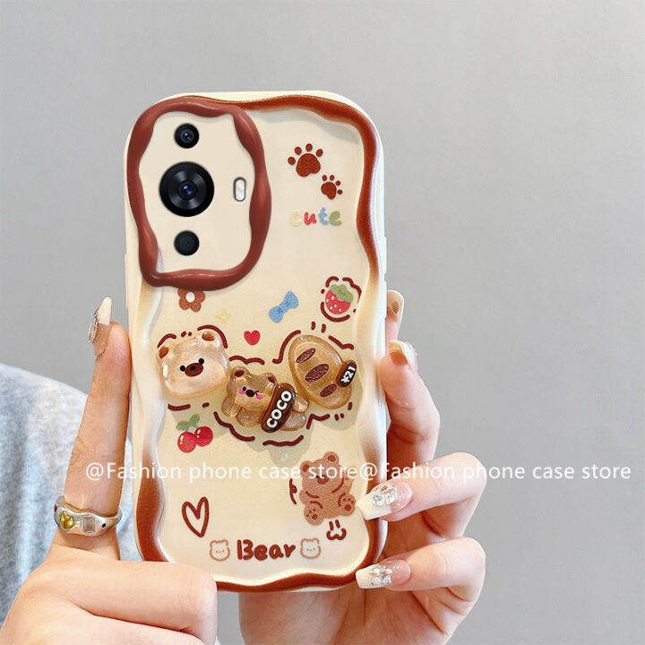 phone-case-เคส-huawei-nova11-nova11pro-nova10-se-nova-10-pro-honor-x7-x8-4g-ตุ๊กตา3d-สีมาการองน่ารักเคสซิลิโคนนิ่มกันกระแทก2023