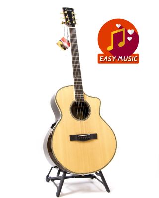 กีตาร์โปร่งไฟฟ้า Gusta GJX350C Acoustic-Electric Guitar