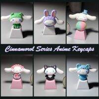 （Miss qis keycap）น่ารัก Kawaii Cinnamorol ชุดอะนิเมะ KeycapsMx MechanicalCaps PersonalizedPBT DiyCap เกม