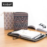 Kinbor Zipper A6 Hand Book Multifunctional Creative Notebook Agenda Planner Diary Office Business School Stationery Supplies Laptop Stands