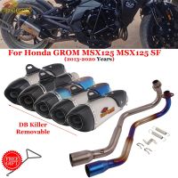 ระบบหลบหนีไอเสียมอเตอร์ไซค์2013-2021ระบบ Honda GROM MSX125 SF MSX 125-ปรับเปลี่ยนท่อไอเสีย Moto DB Killer แบบเต็มรูปแบบ