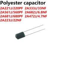 200/100pcs Polyester film capacitor 100V 630V 2a202 2a472j 2a104 2j103 2j222 2a561 2a223 2a103 2j472 2a331 2a203 2a563 2a683