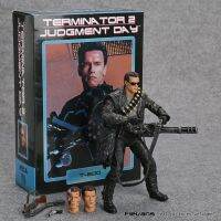 NECA Terminator 2: วันสิ้นสุดของโลก T-800 Arnold Schwarzenegger พีวีซีตุ๊กตาขยับแขนขาได้สะสมของเล่นโมเดล7 "18ซม