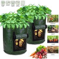 ☬ 1PC Potato Grow Bag PE Vegetable Onion Planting Bag Thickened Garden Carrot Taro Peanut Plant Pot for Indoor Outdoor Balconies