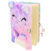 Diary Notebook Plush Book Planner Girls Journal Fluffy Students Girl Stationery Writing Agenda Gift Student Lock Secret Daily