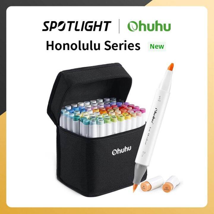 Ohuhu Honolulu Marker Pen Dual Tips Alcohol Art Markers Set Coloring