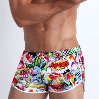 Mens Swimsuits Fashion Cartoon Swim Shorts Quick Dry Swimwear Beach Swimming Trunks Sport Surfing Jammer Bathing Beachwear Swimwear