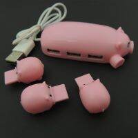 【☸2023 New☸】 d7zaa4b ฮับความเร็วสูงพอร์ต Usb 3พอร์ต Usb หมูน่ารักสำหรับ Lappc Usb การ์ดรีดเดอร์ฮับอุปกรณ์สำหรับคอมพิวเตอร์พีซีแบบออลอินวัน