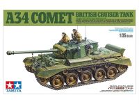 Tamiya 35380ชุดแบบจำลองย่อขนาด1/35 Wii British Cruiser Tank A34 Comet