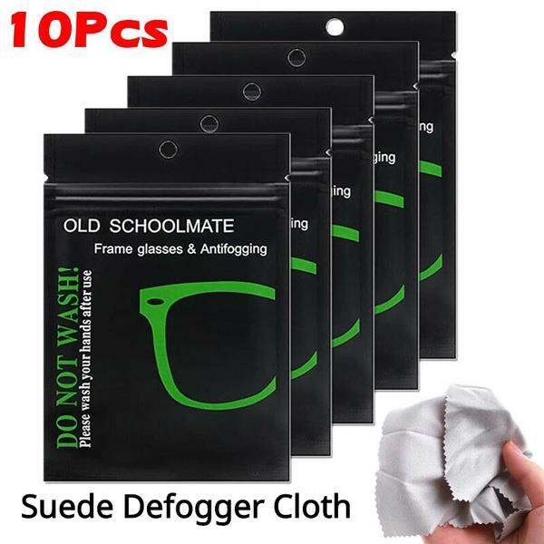 【HOT】 10Pcs Reusable Anti Fog Wipes Glasses Pre moistened Antifog