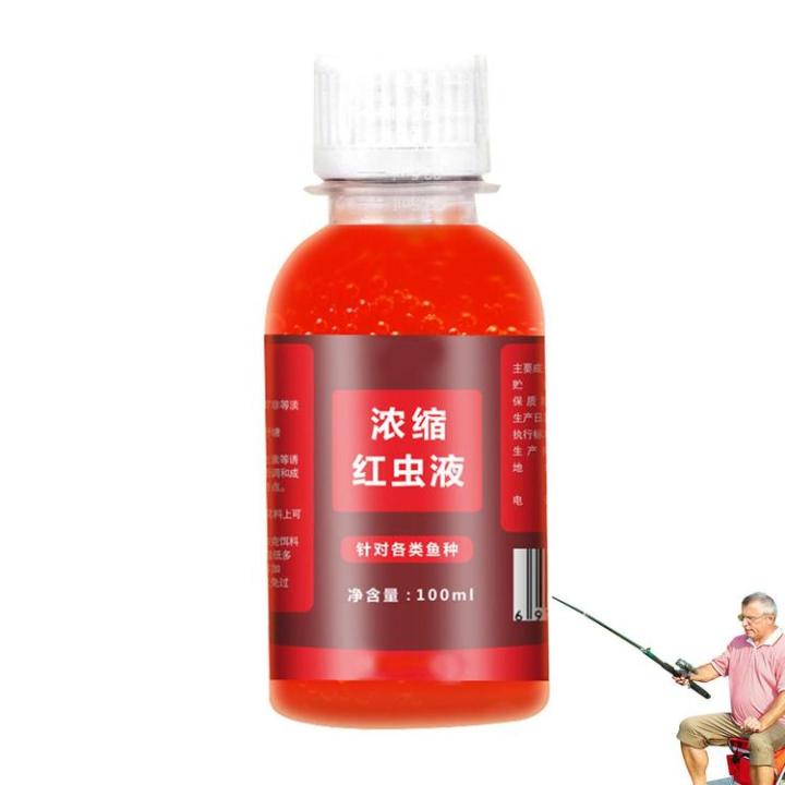 fishing-bait-additive-concentrated-red-worm-liquid-fishing-lures-baits-high-concentration-fish-bait-attractant-enhancer-smell-lure-tackle-food-for-trout-cod-carp-bass-functional