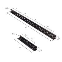 【LZ】Limeio 270 degree open Long Hinge Long Line L380mm L153mm 1mm thick Iron black piano furniture hinge with free screws Cabinet Hinges