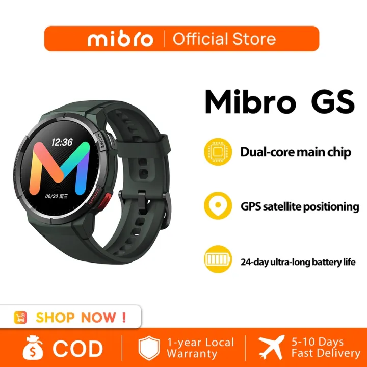 Mibro GS Smartwatch GPS 1.43Inch AMOLED HD Screen 5ATM Waterproof Sport