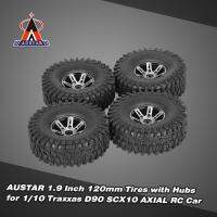 【Hot Sale &amp; Ready Stock】4Pcs AUSTAR AX-5020A 1.9 Inch 1/10 Rock Crawler Tires with Metal Hub for Traxxas Redcat SCX10 AXIAL RC Car