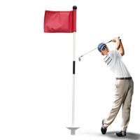 Backyard Golf Flag Detachable Putting Green Flagstick with Golf Hole Cup Fiberglass Golf Flag Stick for Lawn Sandy Field Portable Golf Accessories for Indoor &amp; Outdoor valuable