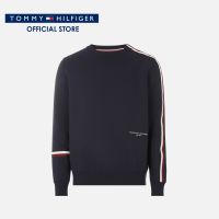 Tommy Hilfiger เสื้อสเวตเตอร์ผู้ชาย รุ่น MW0MW29344 DW5 - สีกรมท่า