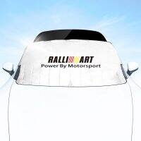 ฝาครอบแถบกันแดดด้านหน้าอุปกรณ์เสริมกันแดดสำหรับ Mitsubishi Ralliart 2010 2022 Lancer ชุมนุมศิลปะ9 10 Asx LZY3721ม่านบังแดด