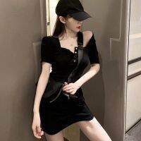 Womens y R Slim Hip Short Sleeve Dress