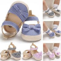 【hot】！ 2022 Children Shoes Newborn Infant Baby Boy Soft Crib Infants Anti-slip Sneaker Striped Bow Prewalker 0-18M