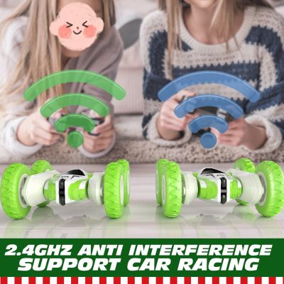 2.4GHz RC Drift Stunt Car Remote Control Twist Double Sided Flips 360 Rotating Deformation Vehicles Toy Children Birthday Gift