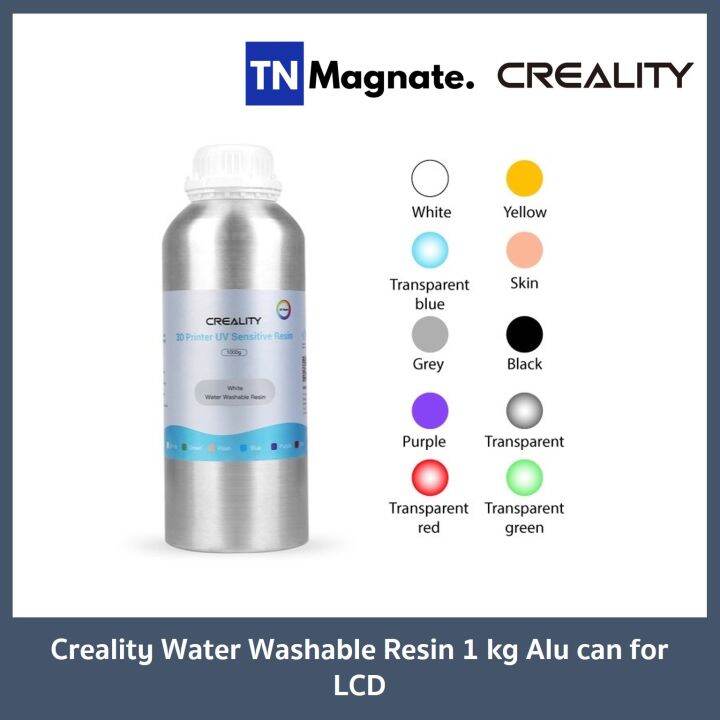 pre-order-เรซิ่นแบบล้างน้ำ-creality-water-washable-resin-1-kg-alu-can-for-lcd-เลือกสี