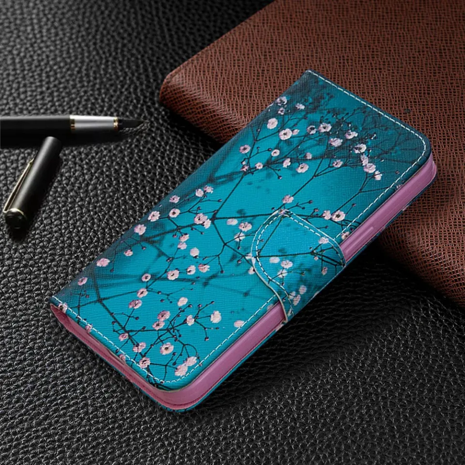 Capa de Flip de Couro PU Para Iphone 15 Pro Max, Stand Wallet 3D Padring  Printing Phone Case Com Cinta - Gato e Tigre