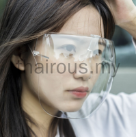 No Dizzy Face Shield Blocc Acrylic Full Face Shield with Glasses Full Face Oversize Sunglasses