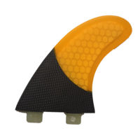 Single One Pc G5ไฟเบอร์กลาส Surf Fin Honeycomb Surfboard Fins