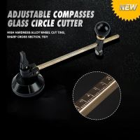 【LZ】✲  Compassos ajustáveis cortador de círculo de vidro multi ajustável cortador de vidro ferramentas compasso cortador de corte circular com ventosa