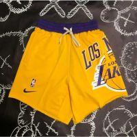 Casual Pants Basketball Pants Nba Los Angeles Lakers Pants Pocket Training Shorts Fitness Sportswear