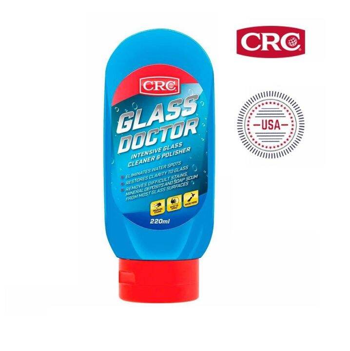 CRC Glass Doctor นํ้ายาล้างคราบหยดนํ้า ขจัดคราบหินปูนบนกระจก และ เคลือบ